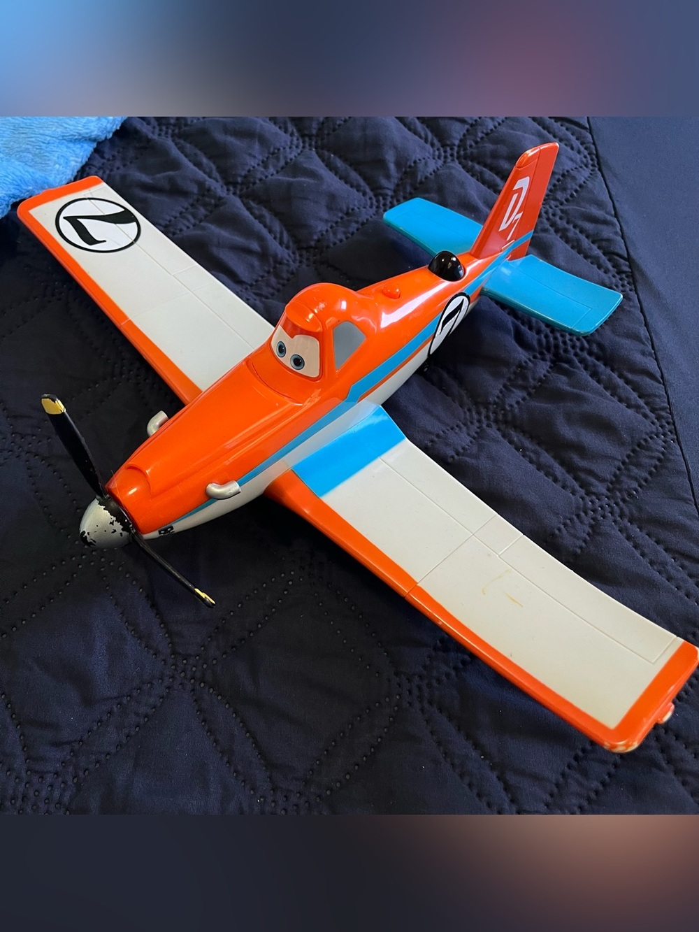 Disney Planes Dusty Crophopper Remote Plane Thinkway -No Remote But Works
